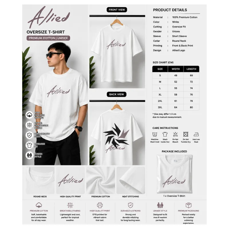 ALLIED OVERSIZE T-SHIRT