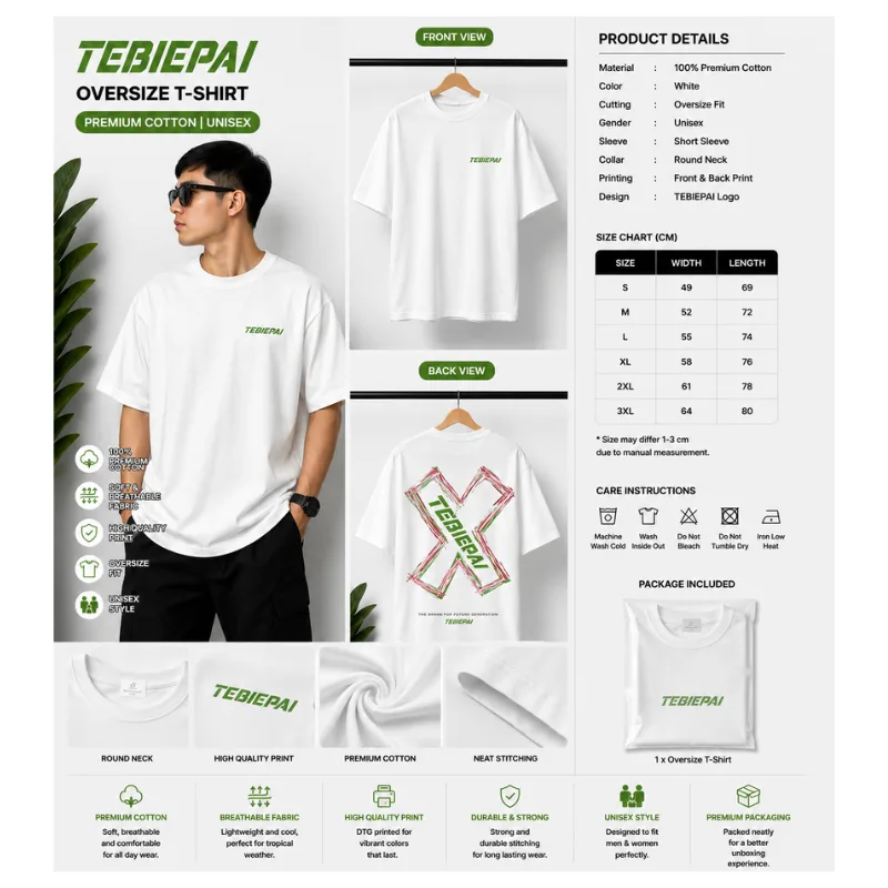 TEBIEPAI OVERSIZE T-SHIRT