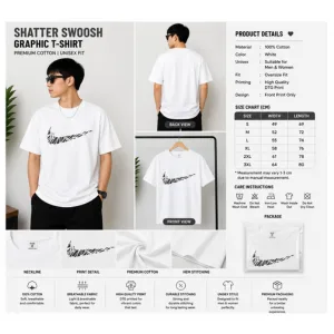 Shatter Swoosh Graphic T-Shirt thumbnail 2
