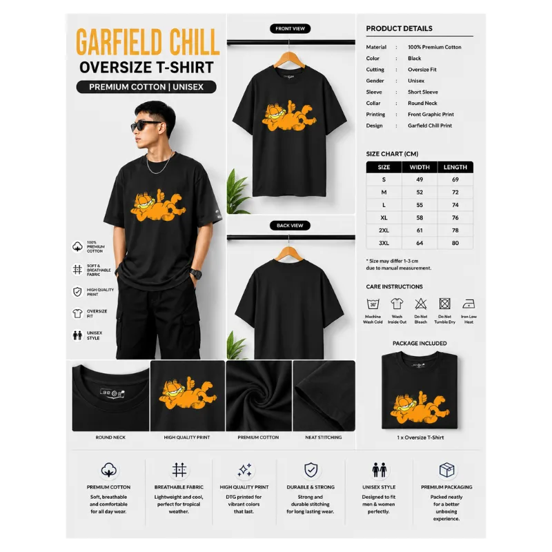 Garfield Chill Oversize T-Shirt