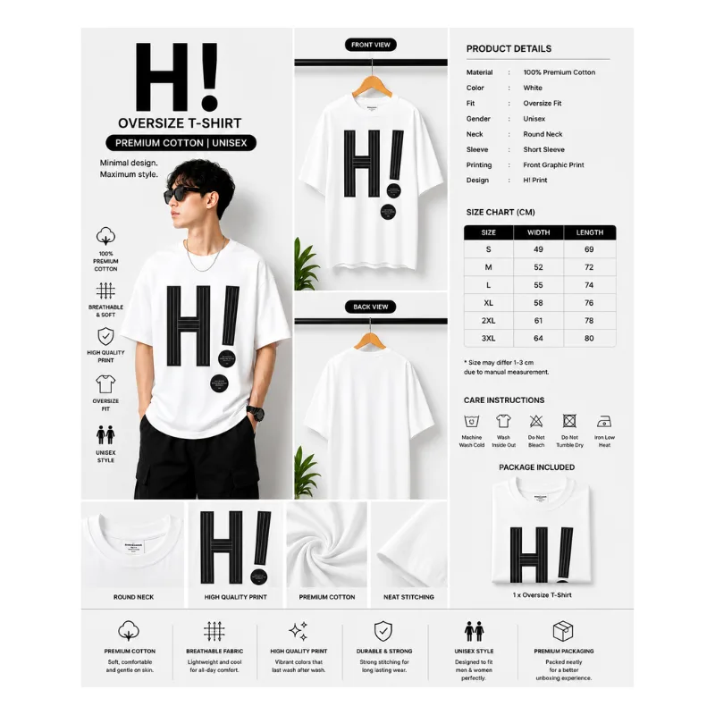 H! Oversize T-Shirt