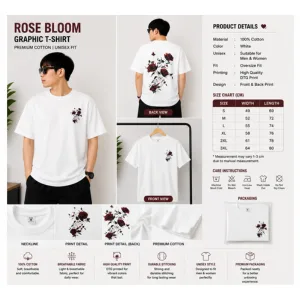 Rose Bloom Graphic T-Shirt thumbnail 2