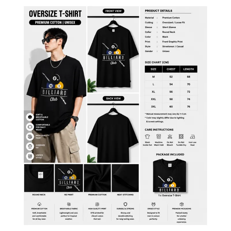 Billiard Club Graphic T-Shirt