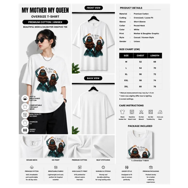 My Mother My Queen Oversize T-Shirt