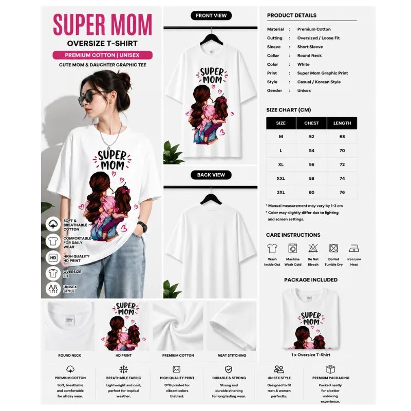 Super Mom Oversize T-Shirt