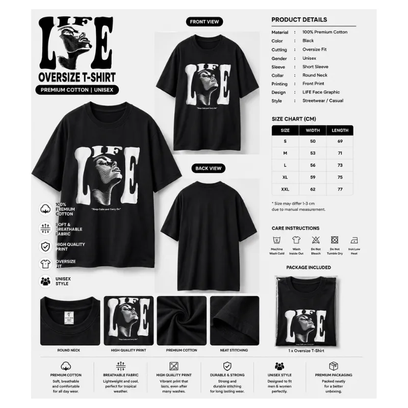 LIFE Oversize T-Shirt