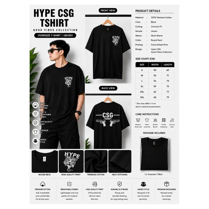 HYPE CSG Oversize T-Shirt