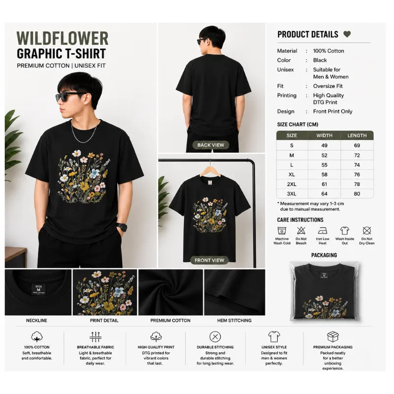 Wildflower Graphic T-Shirt