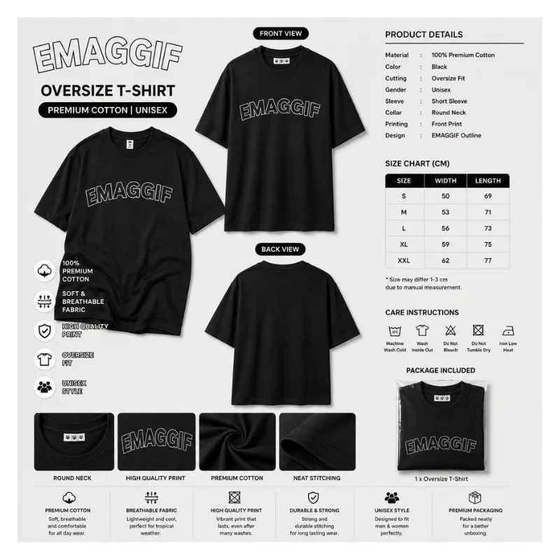 EMAGGIF Oversize T-Shirt