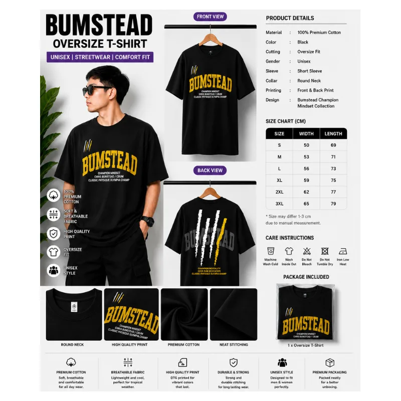 BUMSTEAD Oversize T-Shirt